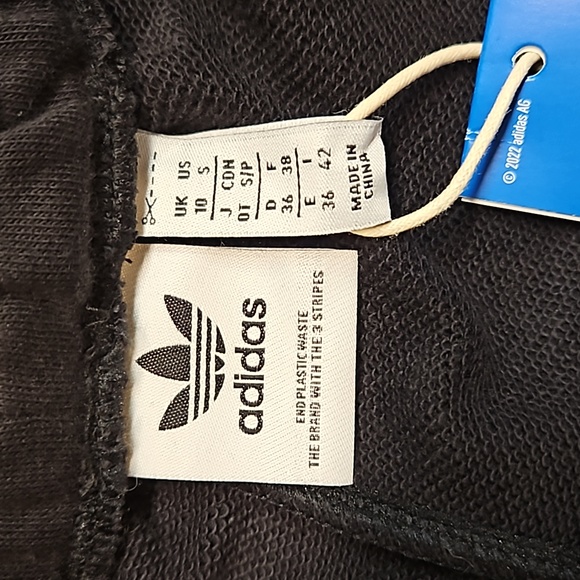 NWT Adidas Originals Split Two Tone Shorts Grey Black Small *AS SEEN ON TV* - Picture 12 of 14